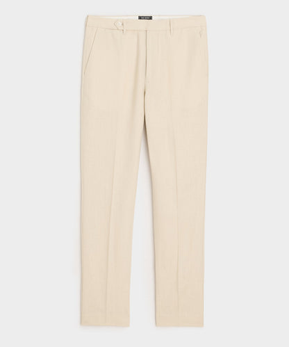 Todd Snyder Straight Fit Linen Tab Trouser - Sand Dollar
