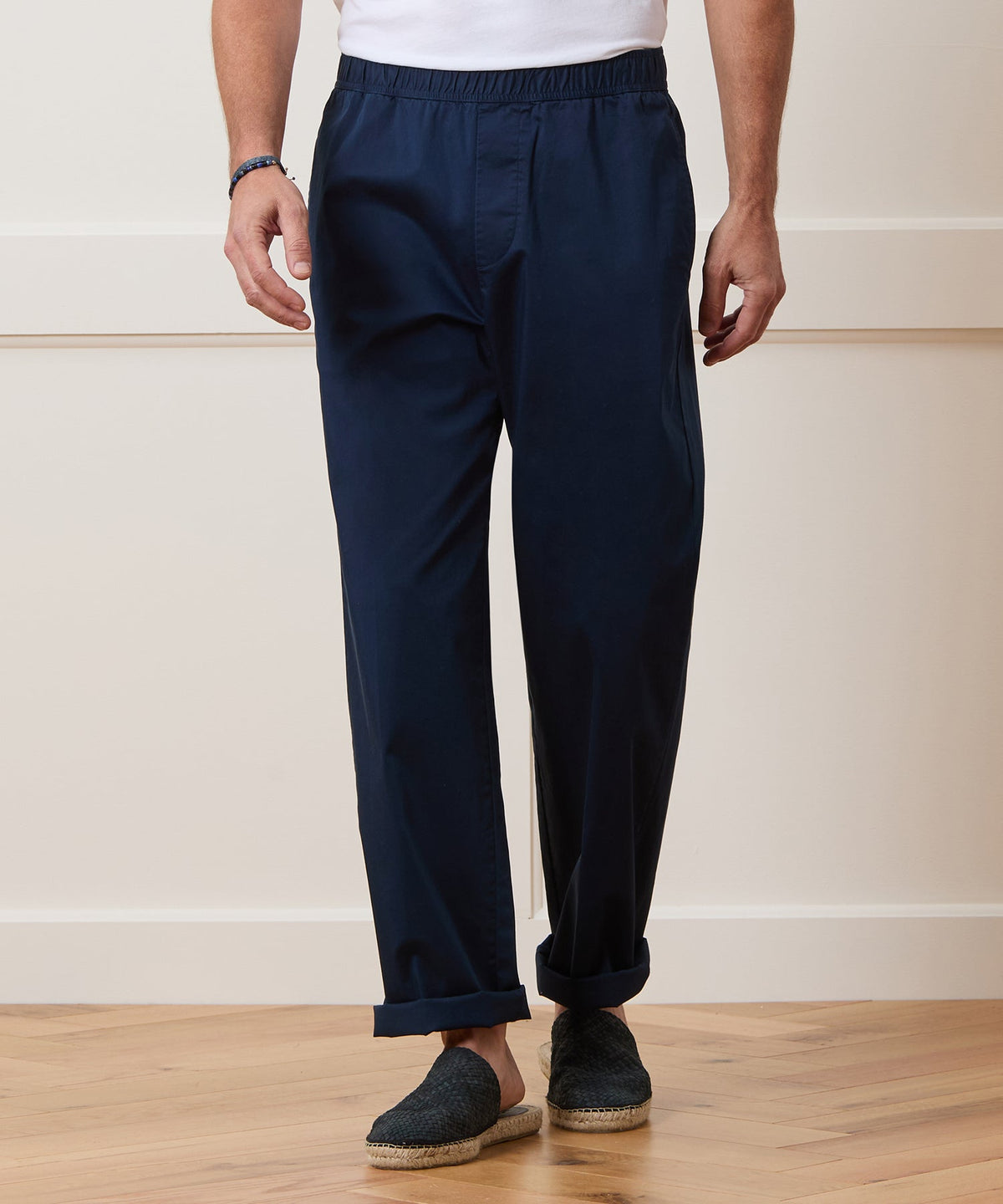 Todd Snyder Relaxed Poplin Leisure Pant - Navy