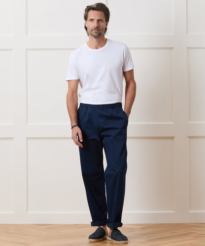 Todd Snyder Relaxed Poplin Leisure Pant - Navy