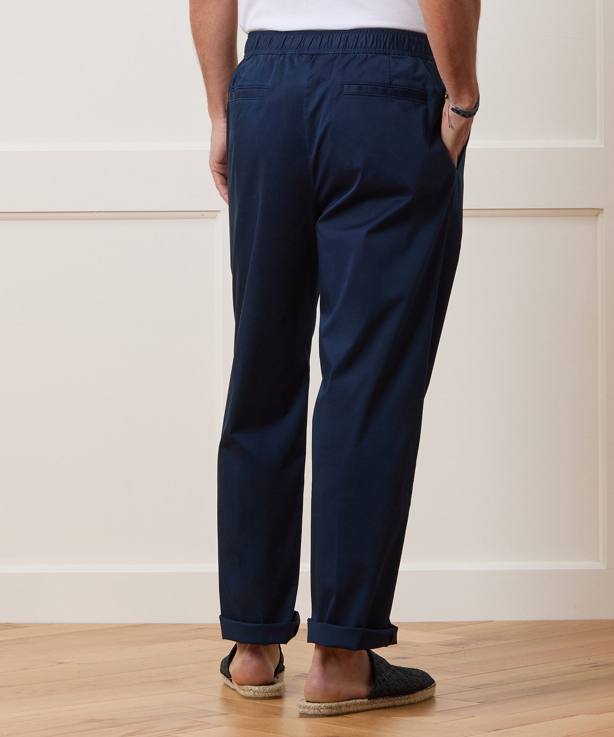 Todd Snyder Relaxed Poplin Leisure Pant - Navy