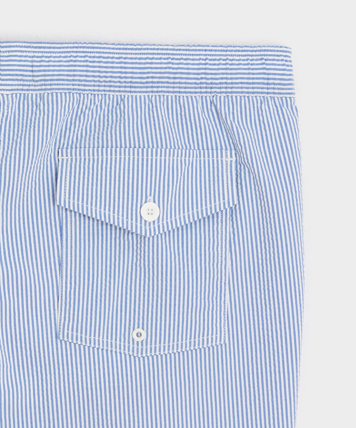 Todd Snyder 5" Seersucker Montauk Swim Trunk - Light Blue