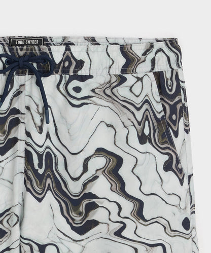 Todd Snyder 5" Montauk Swim Trunk - White