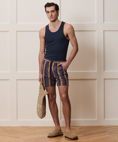 Todd Snyder 5" Montauk Swim Trunk - Navy