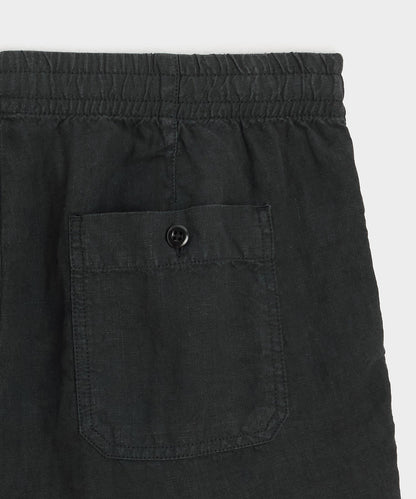 Todd Snyder 7" Linen Beach Short - Black