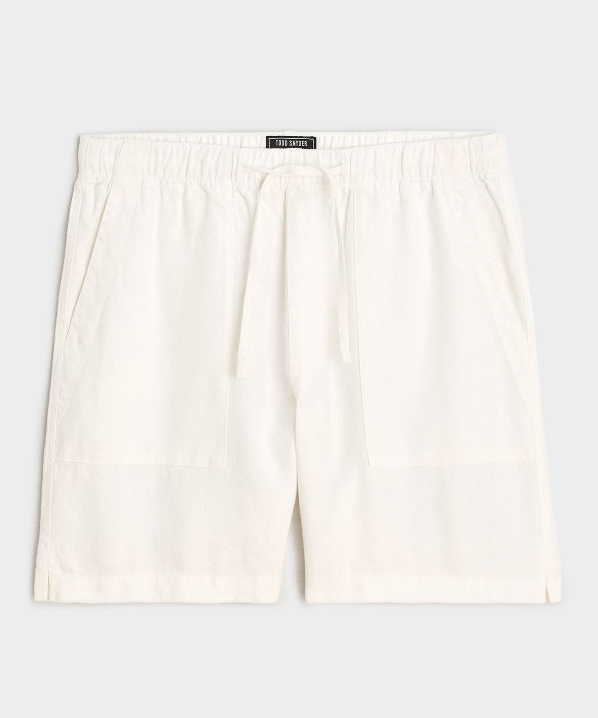 Todd Snyder 7" Linen Beach Short - White