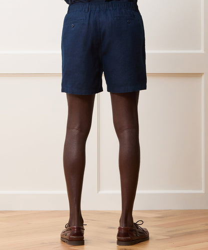 Todd Snyder 5" Linen Beachcomber Short - Navy