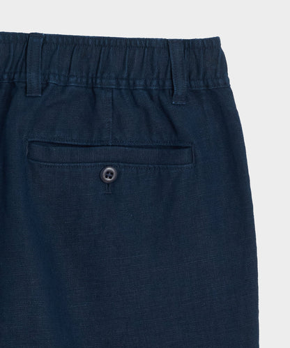 Todd Snyder 5" Linen Beachcomber Short - Navy