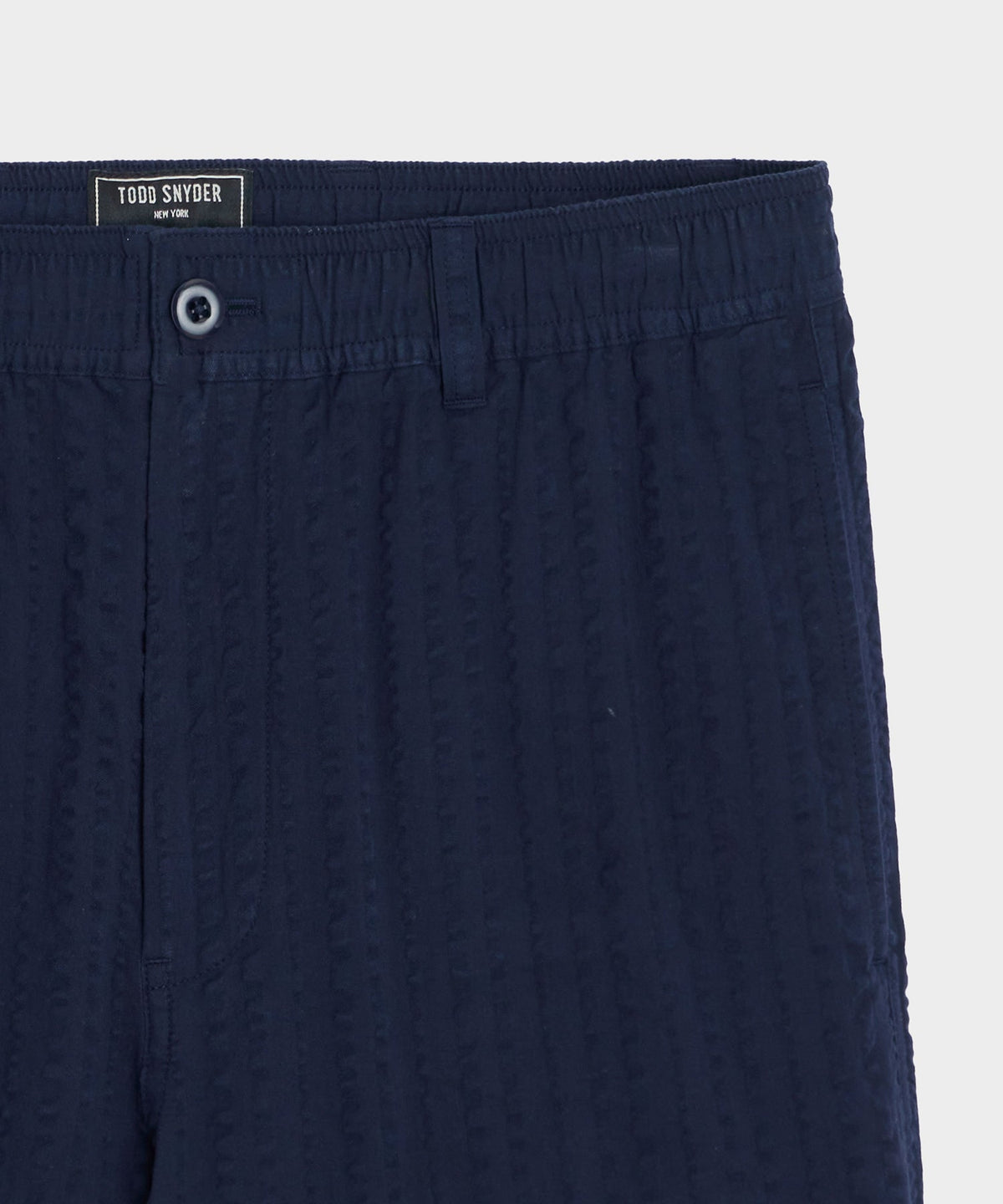 Todd Snyder 5" Seersucker Beachcomber Short - Navy