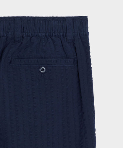 Todd Snyder 5" Seersucker Beachcomber Short - Navy