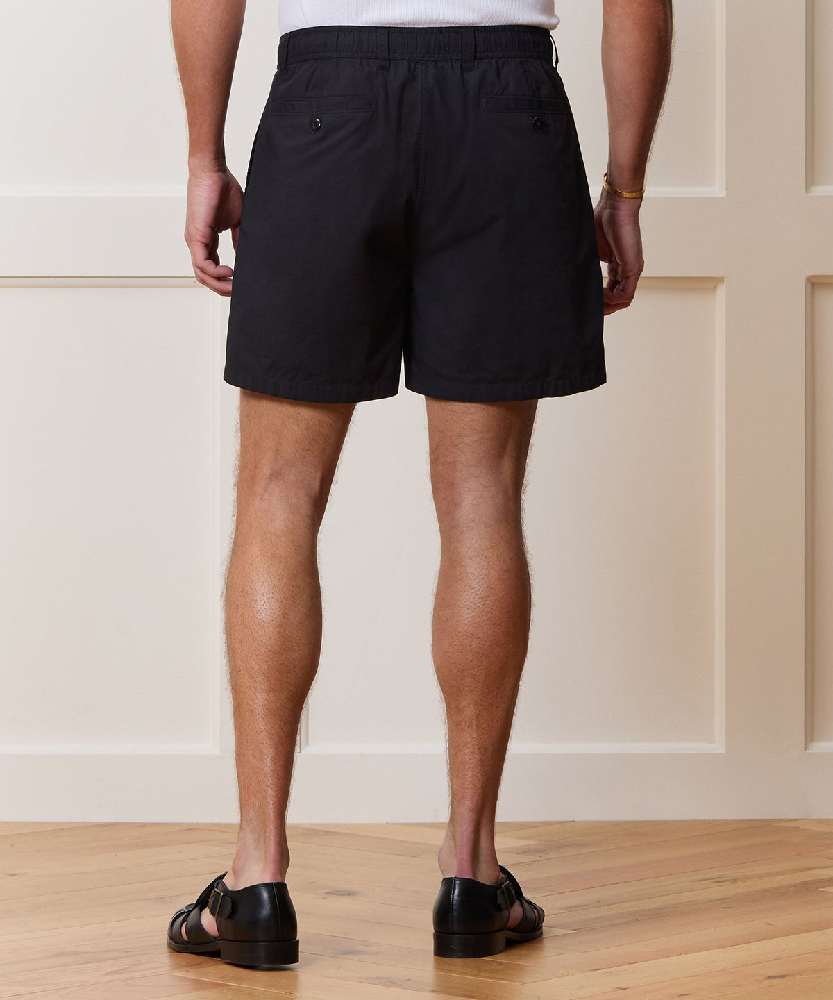 Todd Snyder 5" Floral Cotton Beachcomber Short - Black