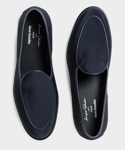 Todd Snyder Jacques Solovière Gros Grain Loafer - Navy
