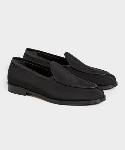 Todd Snyder Jacques Solovière Gros Grain Loafer - Black