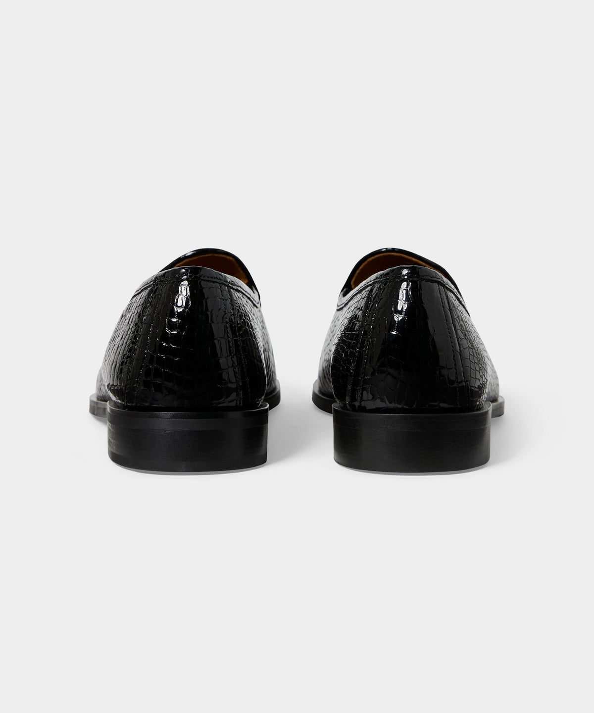 Todd Snyder Jacques Solovière Leather Croc Stamp Loafer - Dark Brown