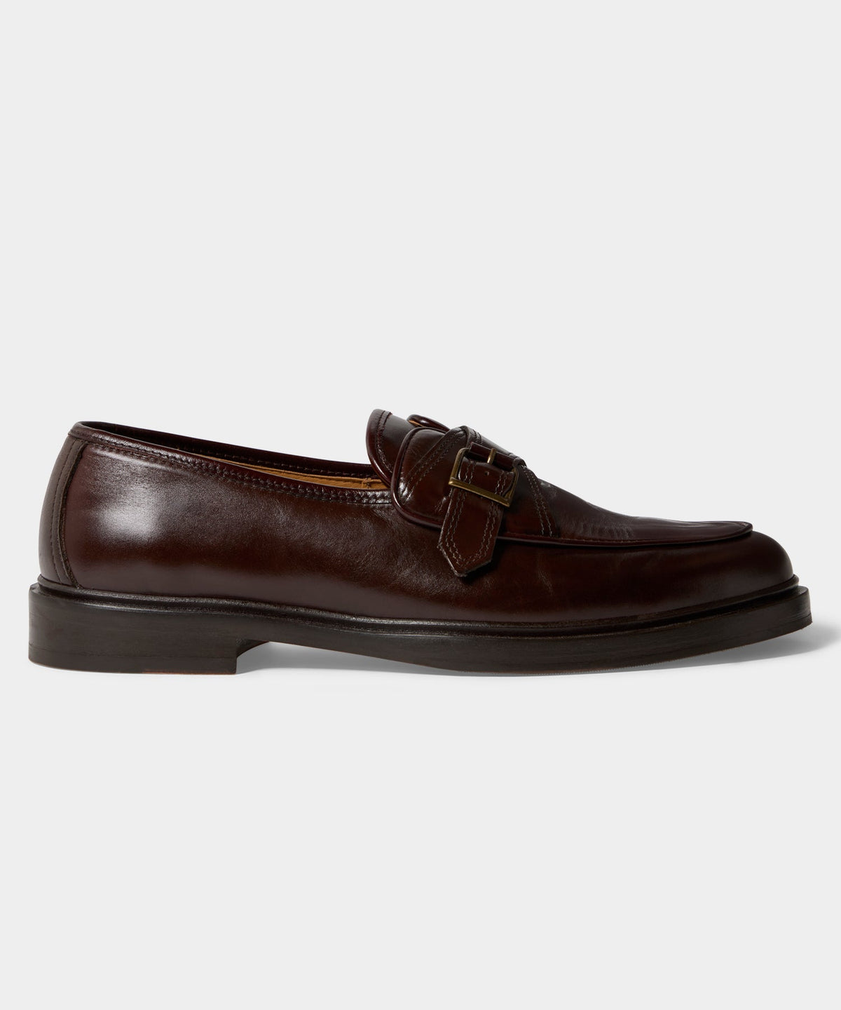 Todd Snyder Jacques Solovière Serge Monk Strap Shoe - Brown