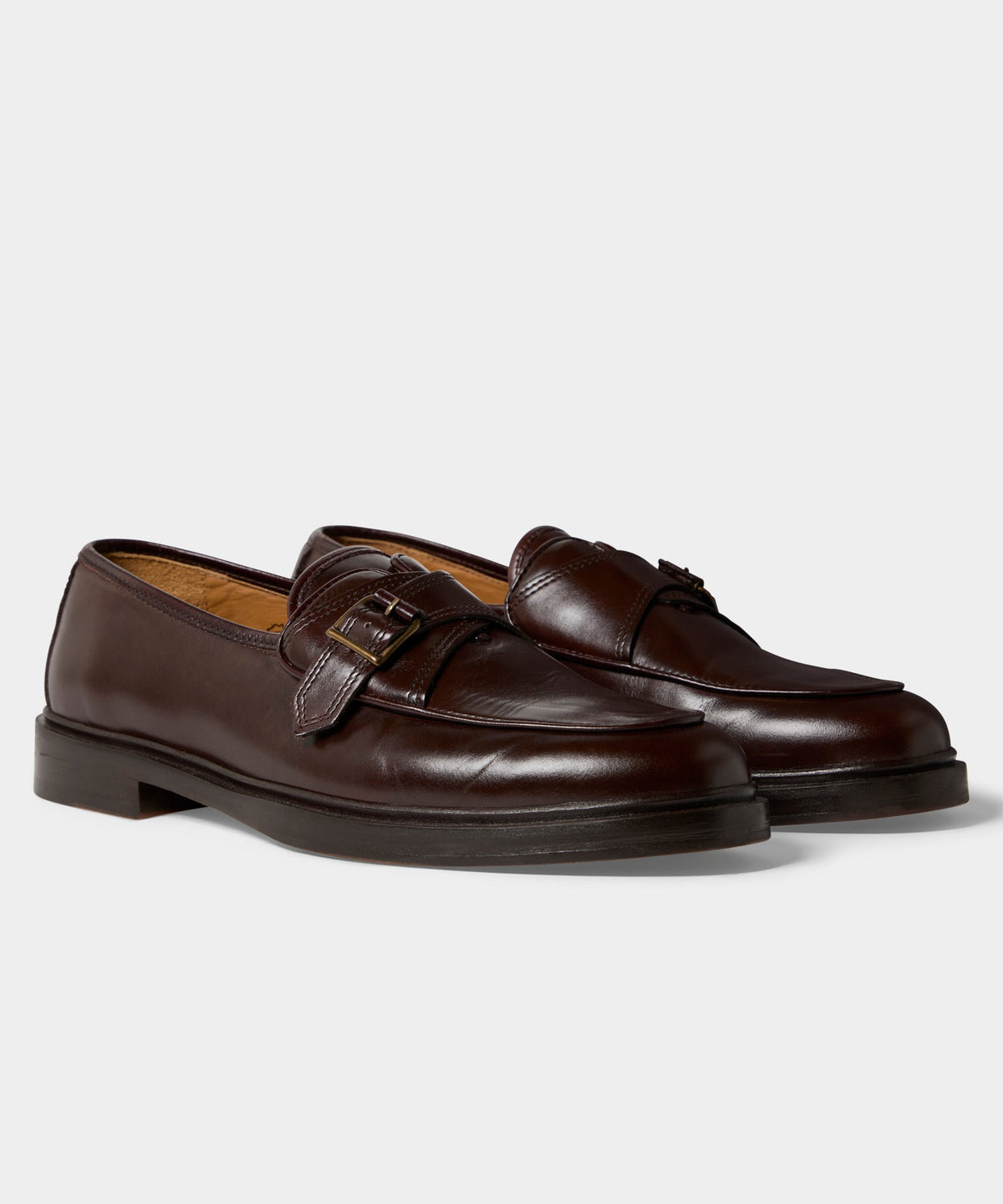 Todd Snyder Jacques Solovière Serge Monk Strap Shoe - Brown