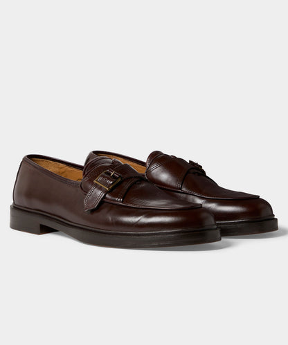 Todd Snyder Jacques Solovière Serge Monk Strap Shoe - Brown