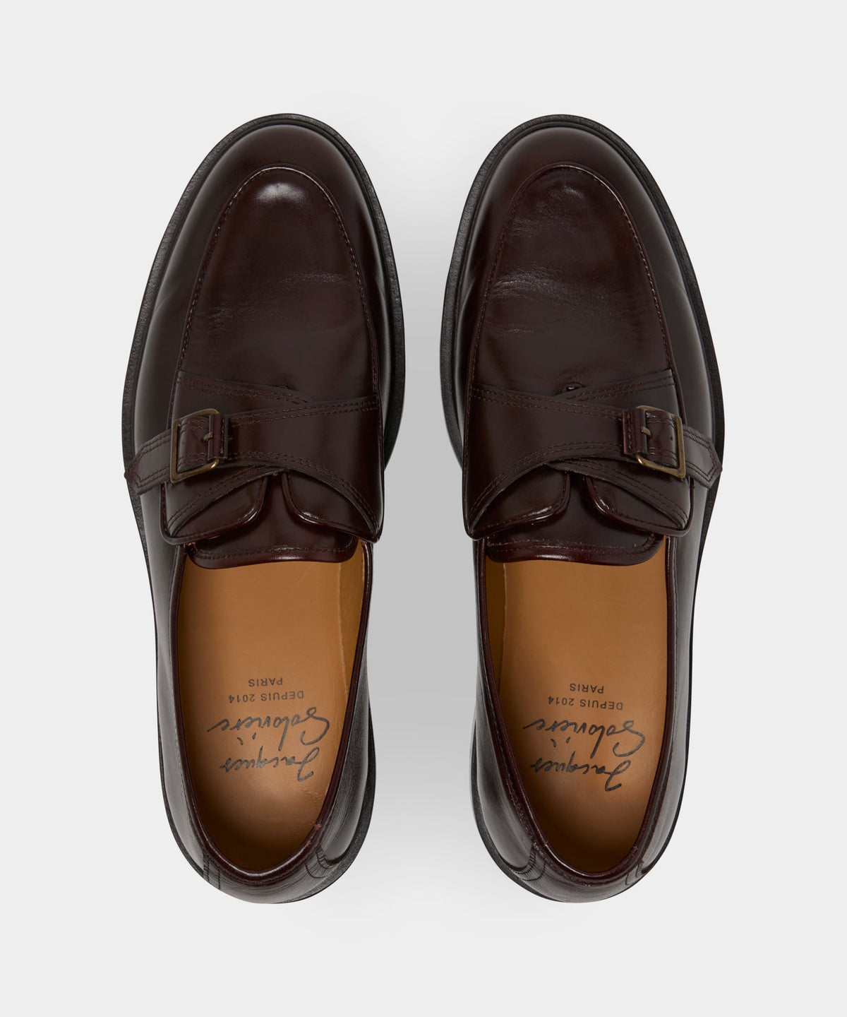 Todd Snyder Jacques Solovière Serge Monk Strap Shoe - Brown