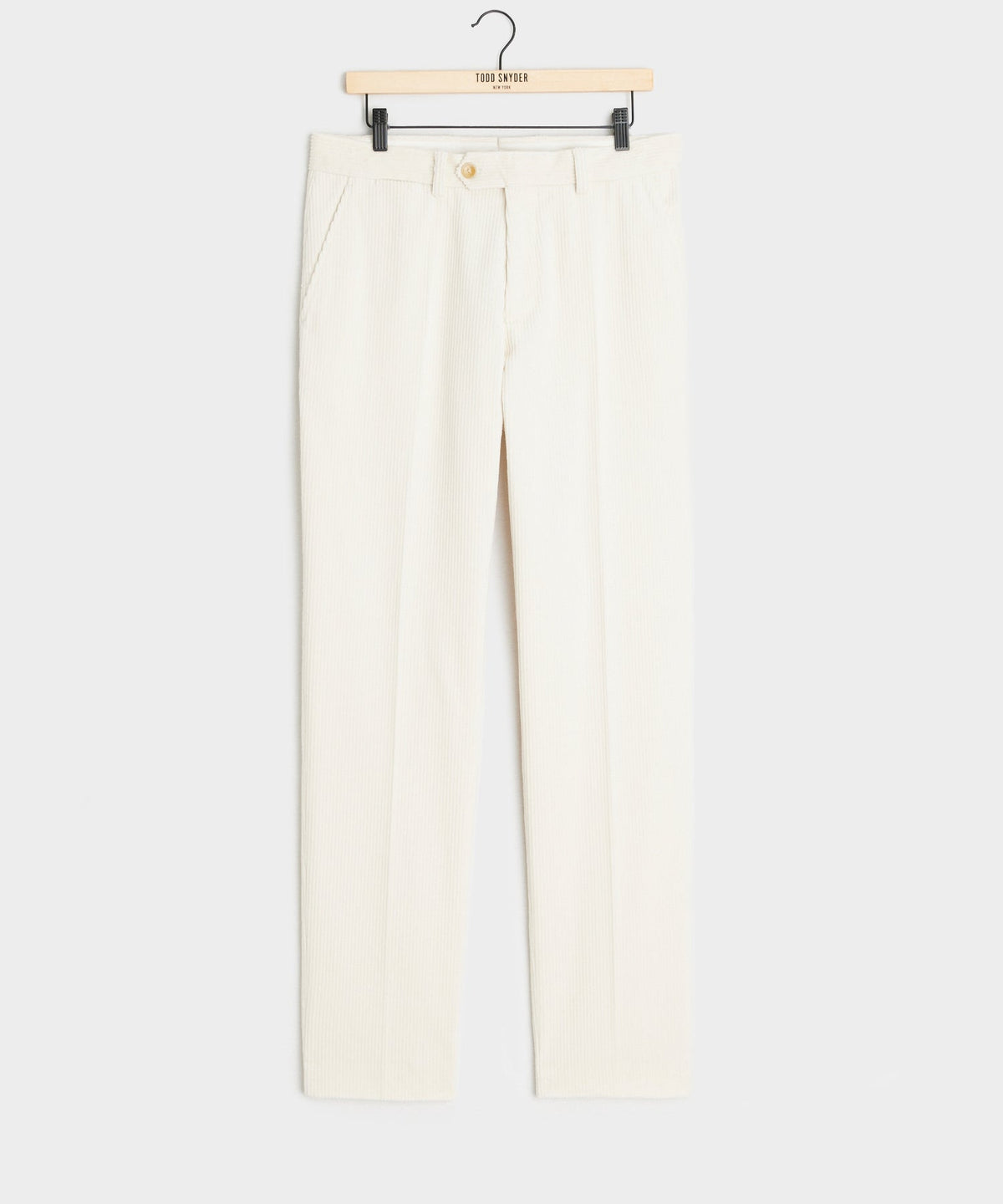 Todd Snyder Italian Wide Wale Corduroy Sutton Trouser - White