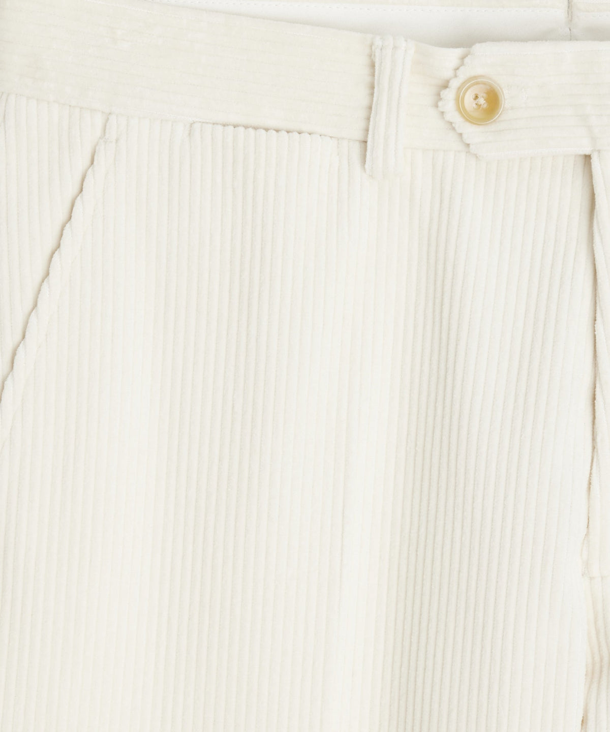Todd Snyder Italian Wide Wale Corduroy Sutton Trouser - White