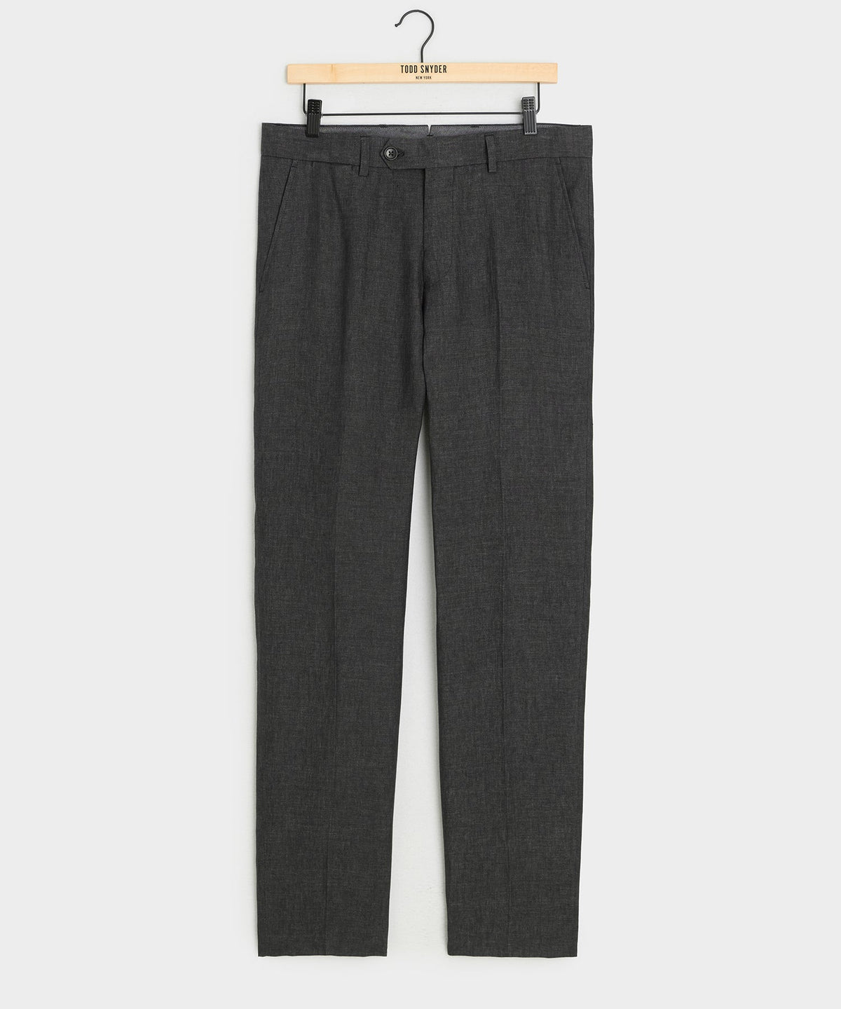 Todd Snyder Italian Linen Sutton Trouser - Charcoal
