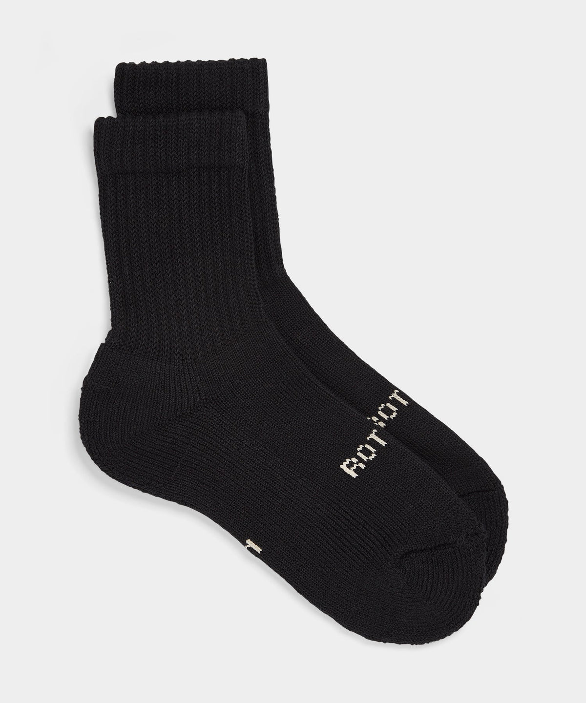 Todd Snyder RoToTo Organic Daily 3 Pack Mini Crew Socks - Black