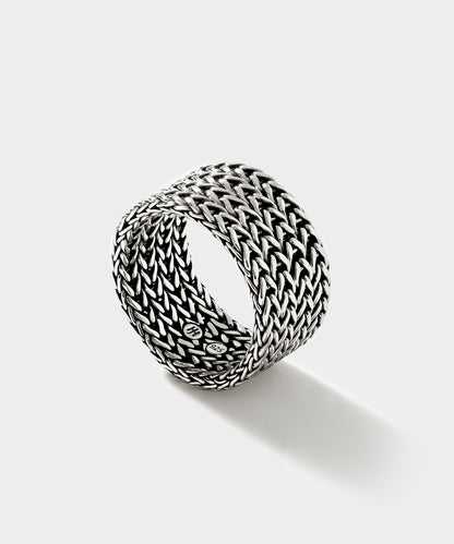 Todd Snyder John Hardy Sterling Silver Rata Chain Wide Band Ring - Silver
