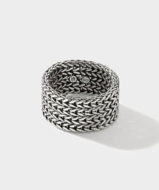 Todd Snyder John Hardy Sterling Silver Rata Chain Wide Band Ring - Silver