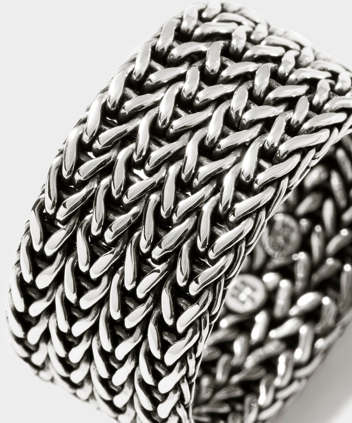 Todd Snyder John Hardy Sterling Silver Rata Chain Wide Band Ring - Silver