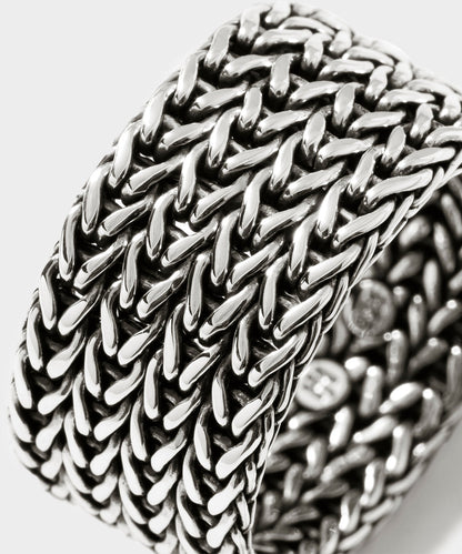 Todd Snyder John Hardy Sterling Silver Rata Chain Wide Band Ring - Silver