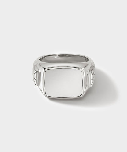 Todd Snyder John Hardy Sterling Silver Signet Ring - Silver
