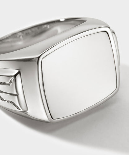 Todd Snyder John Hardy Sterling Silver Signet Ring - Silver