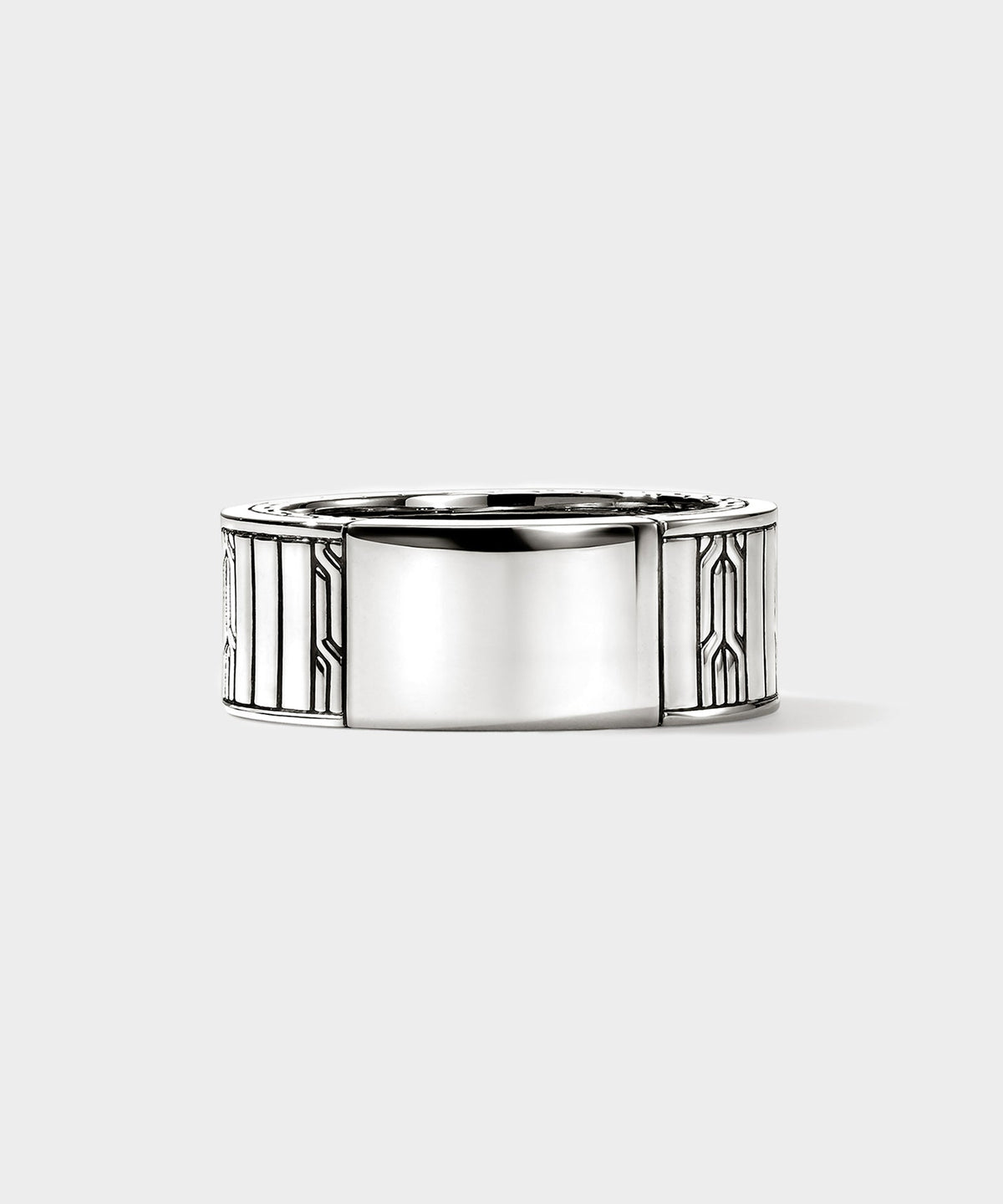 Todd Snyder John Hardy Sterling Silver Tiger Eye Icon Band Ring - Silver