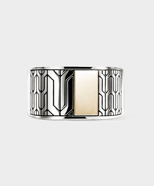 Todd Snyder John Hardy 14K Gold Icon 50 Signet Ring - Gold