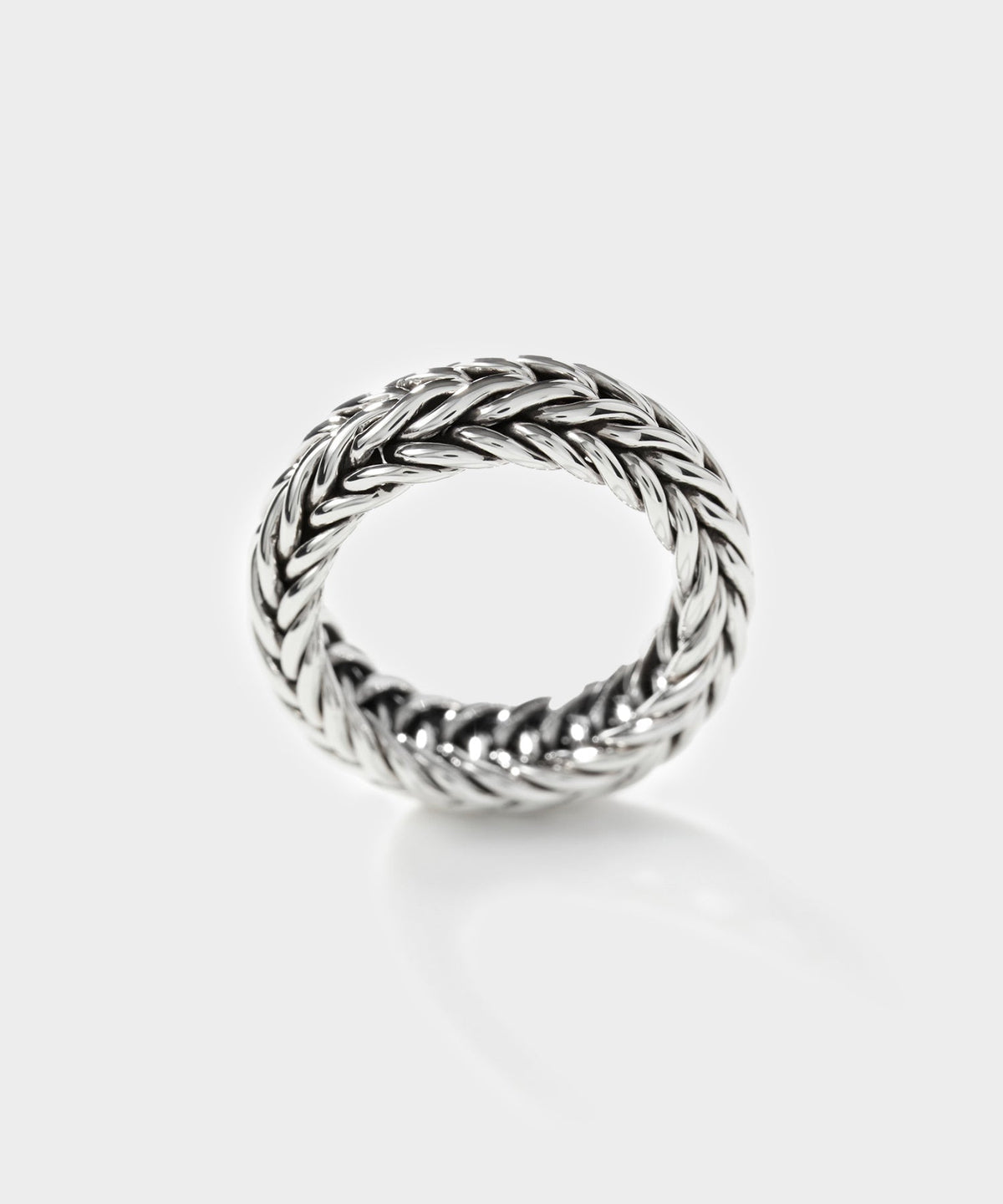 Todd Snyder John Hardy Wide Kami Chain Sterling Silver Band Ring - Silver