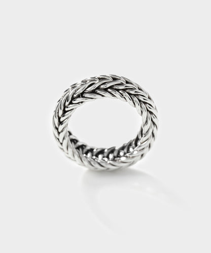 Todd Snyder John Hardy Wide Kami Chain Sterling Silver Band Ring - Silver