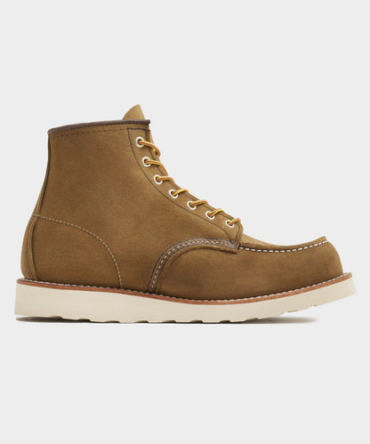 Todd Snyder Red Wing 6-in Classic Suede Moc Boot - Olive