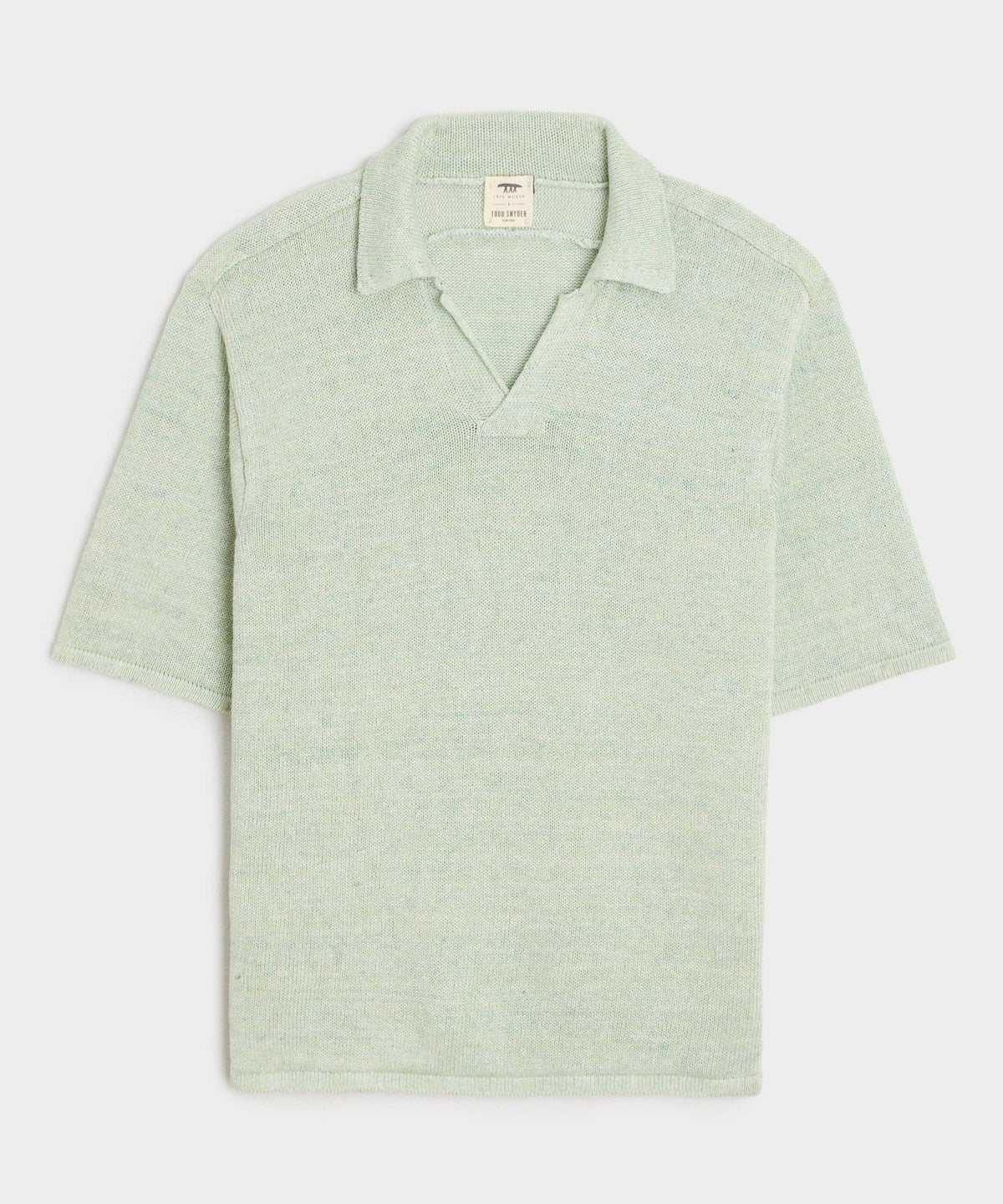 Todd Snyder Inis Meáin Washed Linen Polo - Green