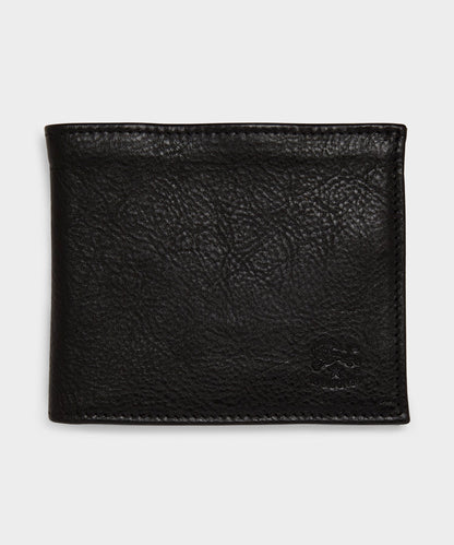 Todd Snyder Il Bisonte Leather Bi-fold Wallet - Black