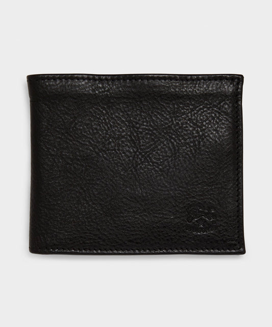 Todd Snyder Il Bisonte Leather Bi-fold Wallet - Black