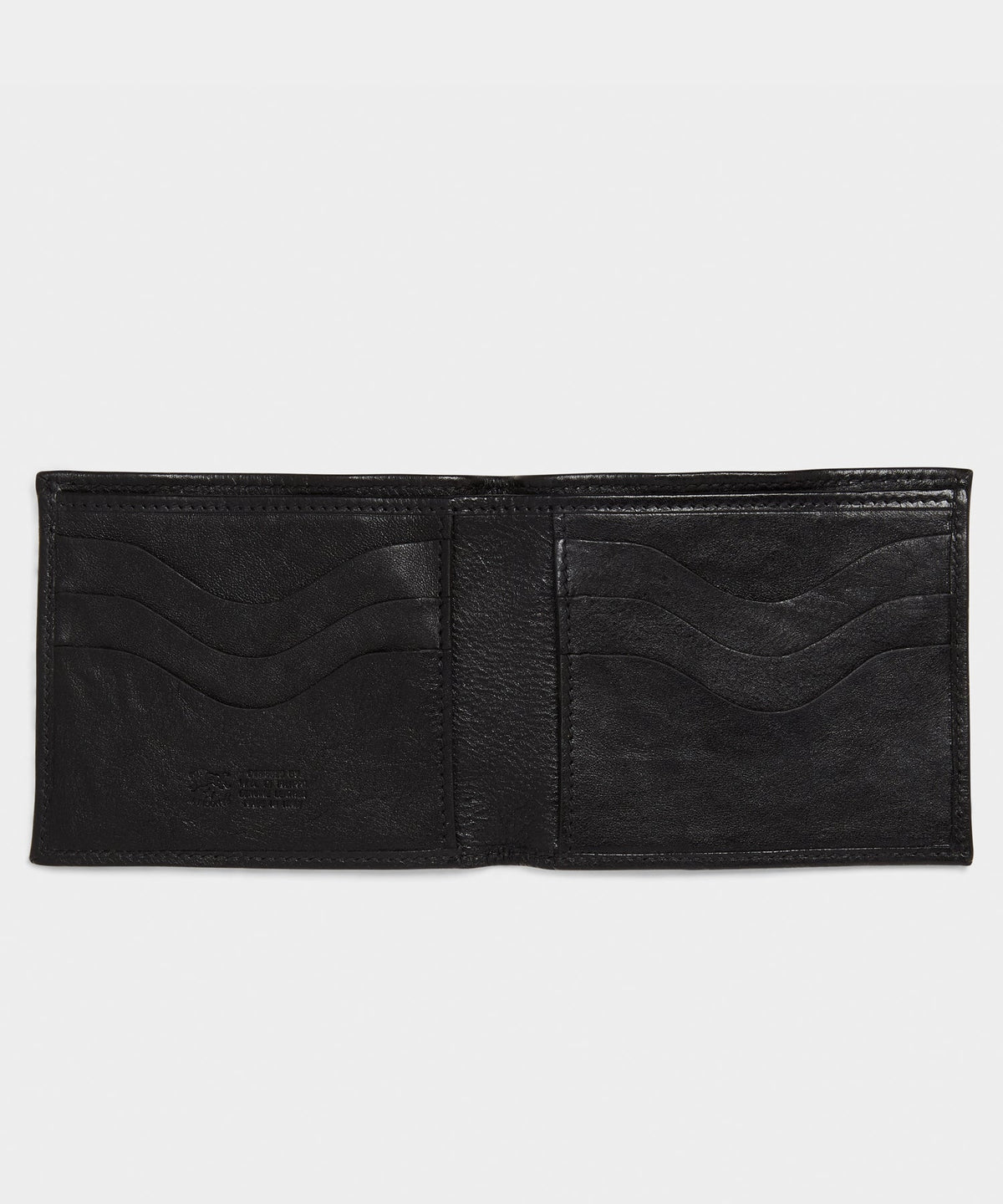 Todd Snyder Il Bisonte Leather Bi-fold Wallet - Black