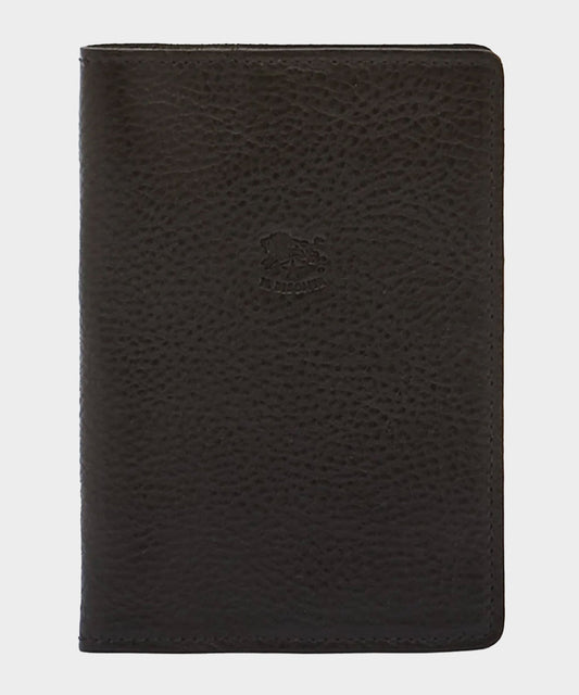 Todd Snyder Il Bisonte Leather Passport Holder - Black