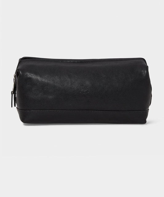 Todd Snyder Il Bisonte Leather Dopp Kit - Black