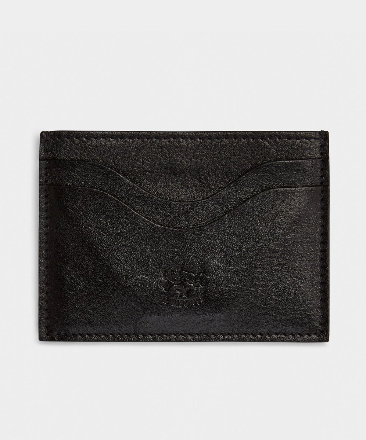 Todd Snyder Il Bisonte Salina Leather Card Holder - Black