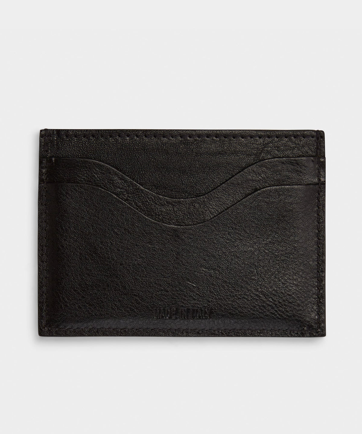 Todd Snyder Il Bisonte Salina Leather Card Holder - Black