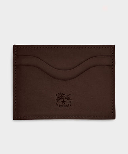 Todd Snyder Il Bisonte Salina Leather Card Holder - Brown