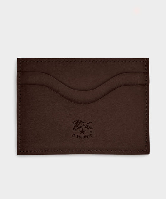 Todd Snyder Il Bisonte Salina Leather Card Holder - Brown