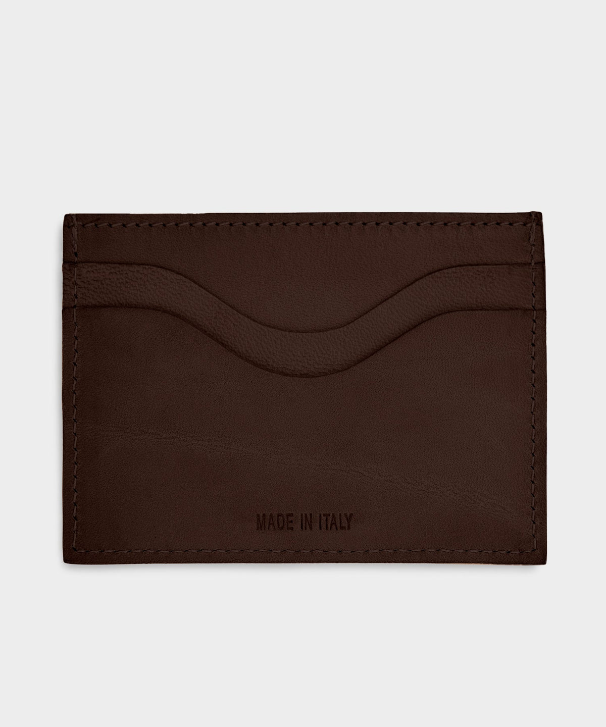 Todd Snyder Il Bisonte Salina Leather Card Holder - Brown