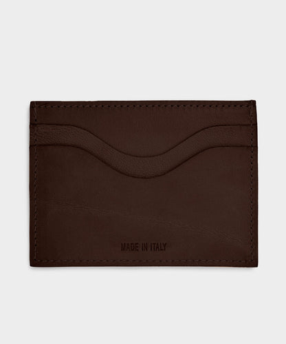 Todd Snyder Il Bisonte Salina Leather Card Holder - Brown