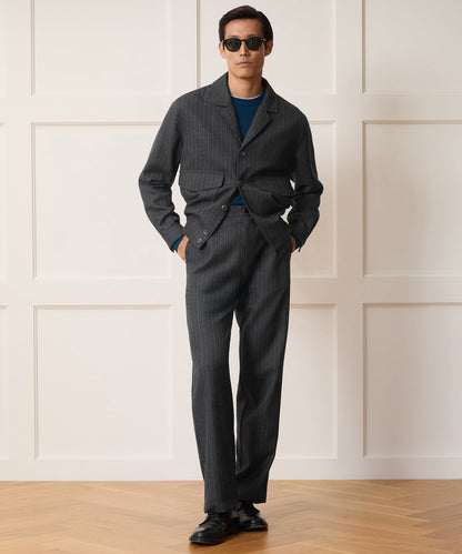 Todd Snyder Japanese Wool Bomber Jacket - Charcoal