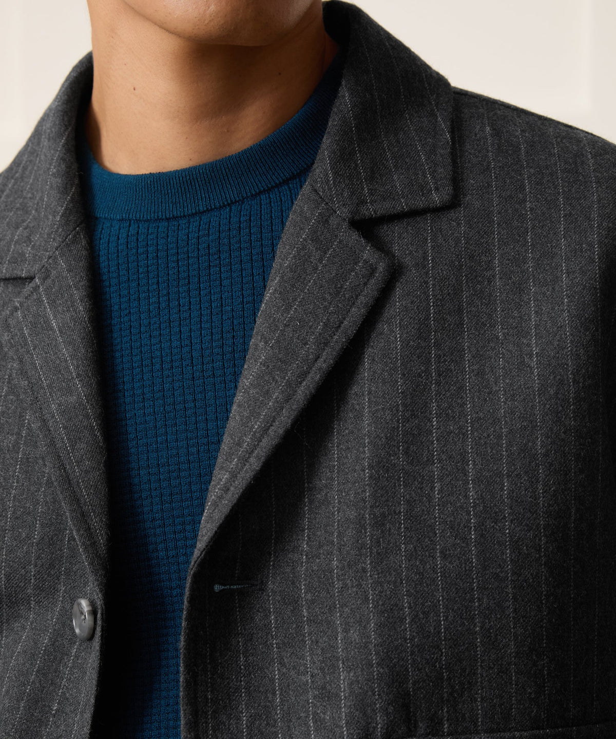Todd Snyder Japanese Wool Bomber Jacket - Charcoal